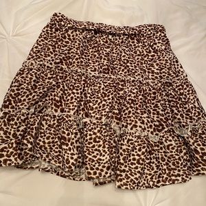 Cheetah print skirt